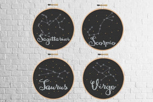 Star Signs Cross Stitch Patterns - All 12 star signs