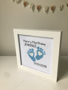 Personalised Baby cross stitch pattern