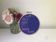 Load image into Gallery viewer, Love Cross Stitch Pattern - Love you to the moon and back

