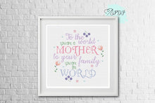 Load image into Gallery viewer, Mothers Day Cross Stitch Pattern
