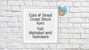 Cute Cross Stitch Font, Simple Cross Stitch Alphabet PDF