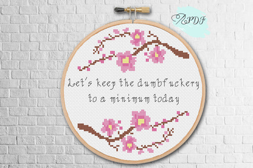 Snarky and funny - Cross stitch pattern – Cross Stitching Lovers