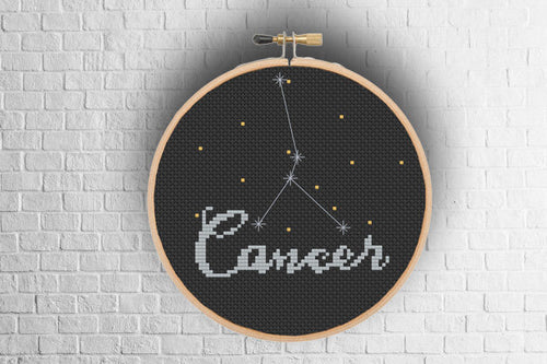 Cancer Star Sign Cross Stitch Pattern