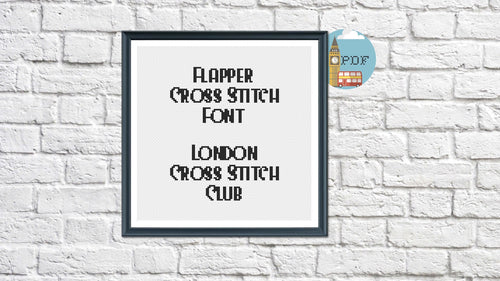 Vintage Font Cross Stitch Pattern - cross stitch alphabet, cross stitch letters